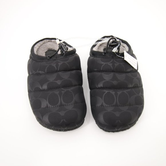 NWT Coach Rachelle Slippers Black Puffer Slip On Size 6 B - Picture 2 of 12